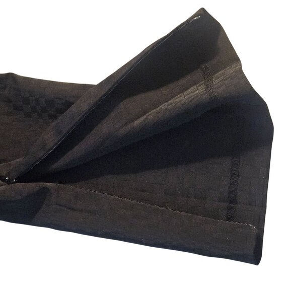 Alberto Makali Womens Black Textured Checkered Pants Size 8 Silk Blend Slim Fit - Picture 8 of 15